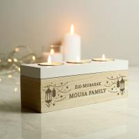 Personalised Eid Triple Tea Light Box Extra Image 1 Preview